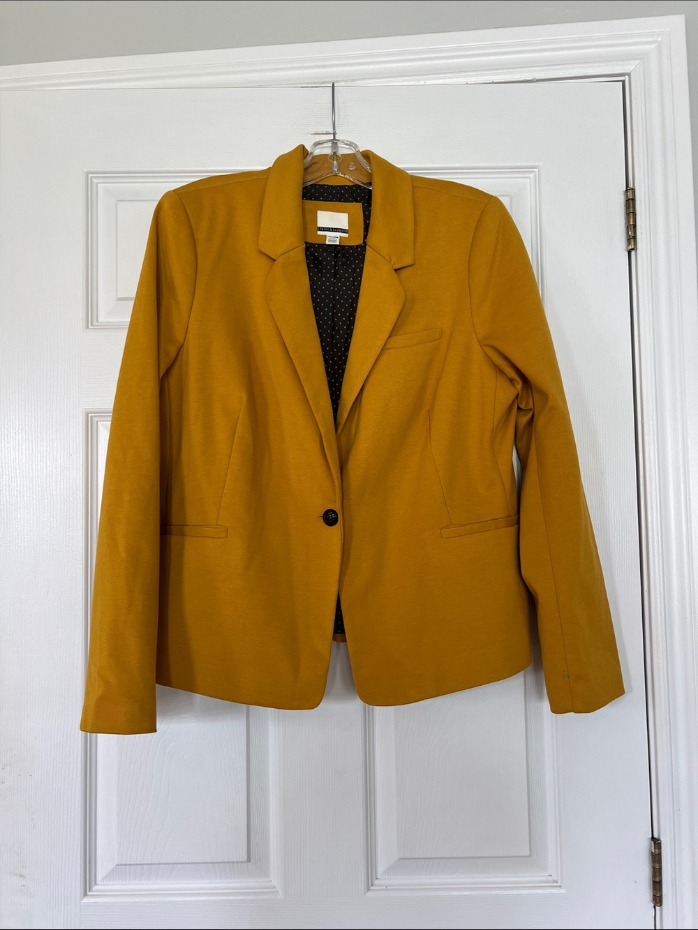 Jules & Leopold - Women’s Mustard Single-Button Blazer Jacket